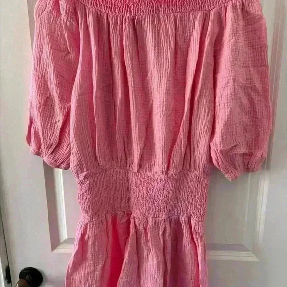 ADORABLE YanaK Magnolia Mini Dress (dbl gauze)~light pink~ large~ NWT! - Picture 5 of 5